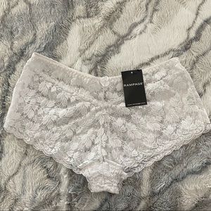 White Lace Boy Short Lingerie Bottom